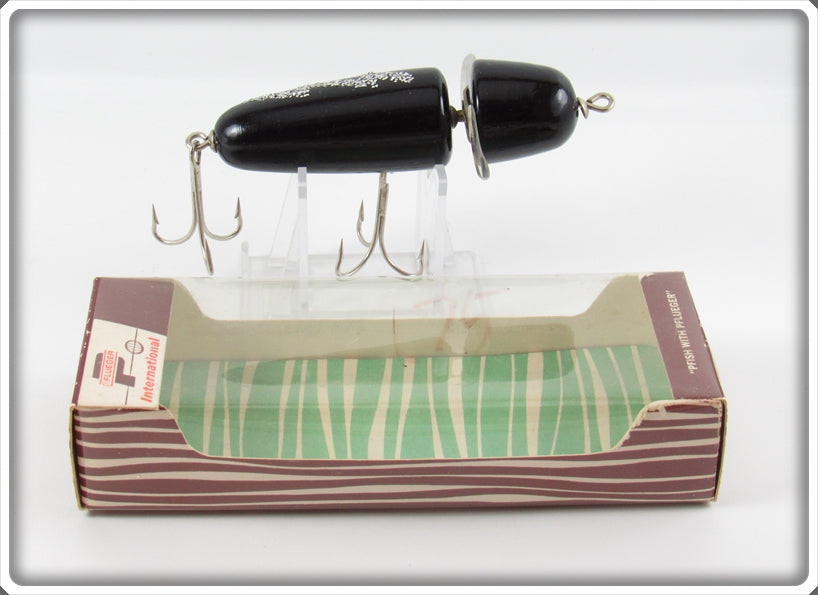 Pflueger Black Silver Lightning Bolt Globe Bait 3754 In Box