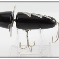 Pflueger Black Silver Lightning Bolt Globe Bait 3754 In Box