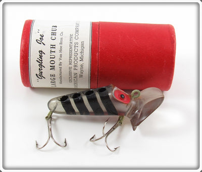 American Products Co Clear & Black Gurgling Joe Large Mouth Chub Lure