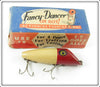 Jack Carnes Lures Red & White Fancy Dancer Lure In Box 