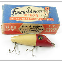 Jack Carnes Lures Red & White Fancy Dancer Lure In Box 
