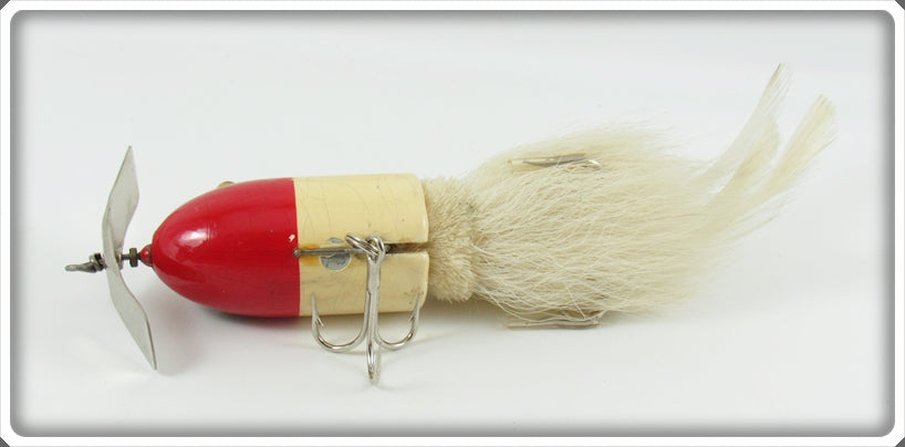 Vintage Marathon Bait Co Red & White Musk-E-Munk Lure In Box For