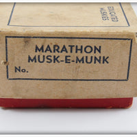 Marathon Bait Co Red & White Musk-E-Munk In Box