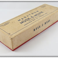 Marathon Bait Co Red & White Musk-E-Munk In Box