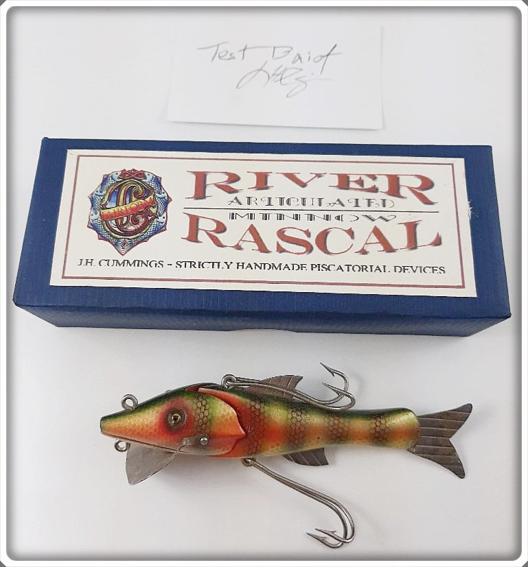 Little Rascal Lure J.H. Cummings River Rascal Articulated Minnow Lure In Box | Tough Lures