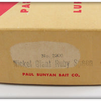 Paul Bunyan Nickel Giant Ruby Spoon In Box