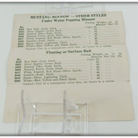 Pflueger Red & White Mustang 9596 In Box