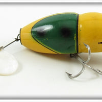 Vintage Creek Chub Yellow Midget Beetle Lure 6050