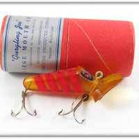 American Products Co Yellow & Red Gurgling Joe Large Mouth Chub Lure