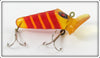 American Products Co Yellow & Red Gurgling Joe Large Mouth Chub In Tube