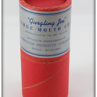 American Products Co Yellow & Red Gurgling Joe Large Mouth Chub In Tube