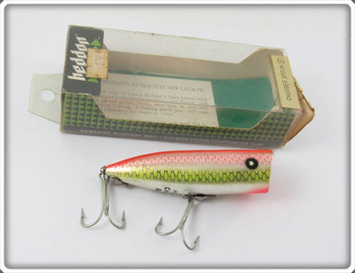 Heddon VRY Chrome Green & Orange Chugger Spook In Correct Box 9540