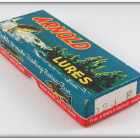 Arnold Tackle Corp Fluorescent Red Fireplug Wounded Minnow In Box