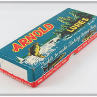 Arnold Tackle Corp Fluorescent Red Fireplug Wounded Minnow In Box