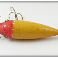 Heddon Red Head White 300 Surface Minnow
