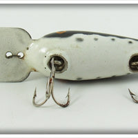 Jack's Tackle Mfg Co White Black Shadow Line & Dots Jac Diver In Box