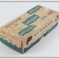 Jack's Tackle Mfg Co White Black Shadow Line & Dots Jac Diver In Box