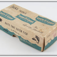 Jack's Tackle Mfg Co White Black Shadow Line & Dots Jac Diver In Box