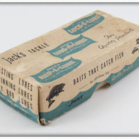 Jack's Tackle Mfg Co White Black Shadow Line & Dots Jac Diver In Box