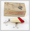 Wise Sportsman Supply Co Red & White Jim Dandy Lure In Box