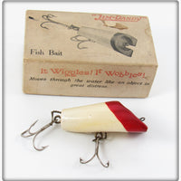 Wise Sportsman Supply Co Red & White Jim Dandy Lure In Box
