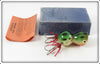 Vintage Bud Stewart Green Frog Pad Hopper Lure In Box 