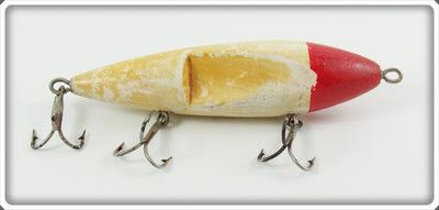 Vintage J.R. Schoonmaker Red & White Schoonie's Skooter Lure