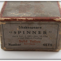 Shakespeare Solid Yellow Gold Spots Spinner In Box 4SYS