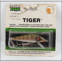 Vintage Heddon Smallmouth Bass Tiger Lure On Card 1020 BSM 