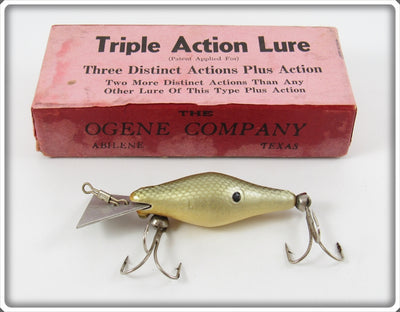 The Ogene Company Silver Scale Shad Triple Action Lure In Box
