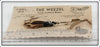 The Weezel Bait Co Black Weezel Casting Feathered Minnow On Card