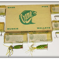 Creme Lure Co Cheetah & Lolly Pop Lures In Dealer Box 