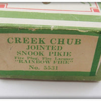CCBC Unfished Rainbow Fire Jointed Snook Pikie In Correct Box 5531