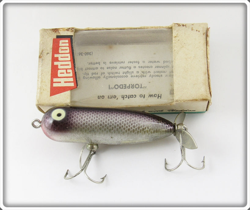 Heddon NPP Nickel Plated Purple Baby Torpedo In Box 361 NPP