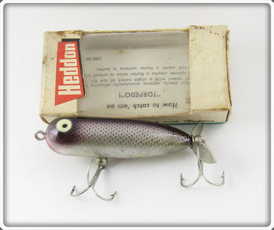 Heddon NPP Nickel Plated Purple Baby Torpedo In Box 361 NPP