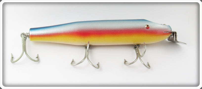 Vintage Creek Chub Rainbow Giant Straight Pikie Lure 6008
