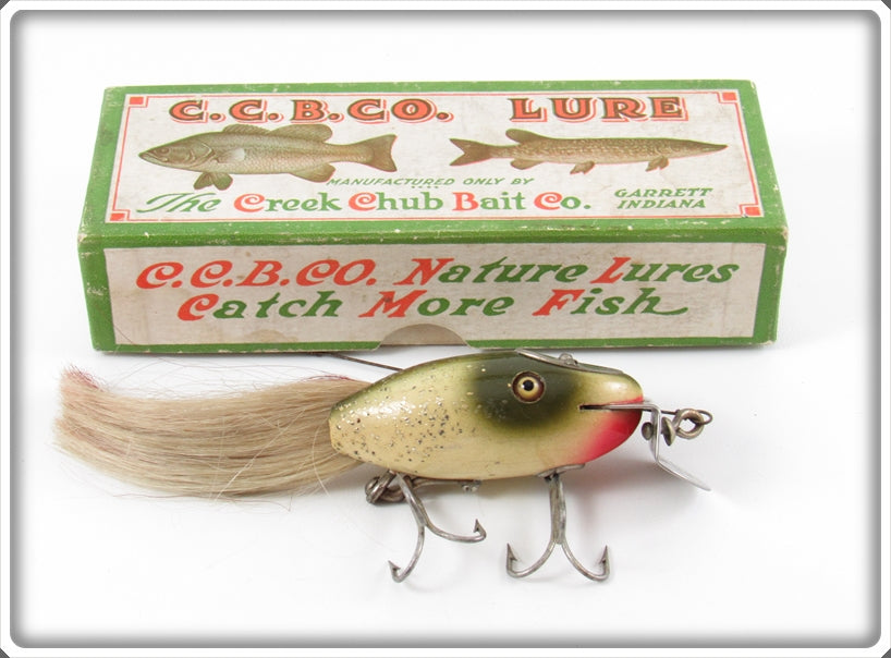 Vintage Creek Chub Silver Flash Dinger Lure 5618 In Box