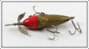 South Bend Gold Finish Red Head Midget Underwater Minnow 901 G