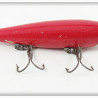 Vintage Lockhart Solid Red Water Witch Lure
