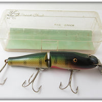 Vintage AL&W Creek Chub Perch Jointed Pikie Lure In Box