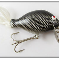 Vintage Bill Crowder Bait Co Black Scale Plastered Minnow Lure