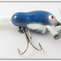Vintage Bill Crowder Bait Co Blue Silver Scale Little Jerk Lure