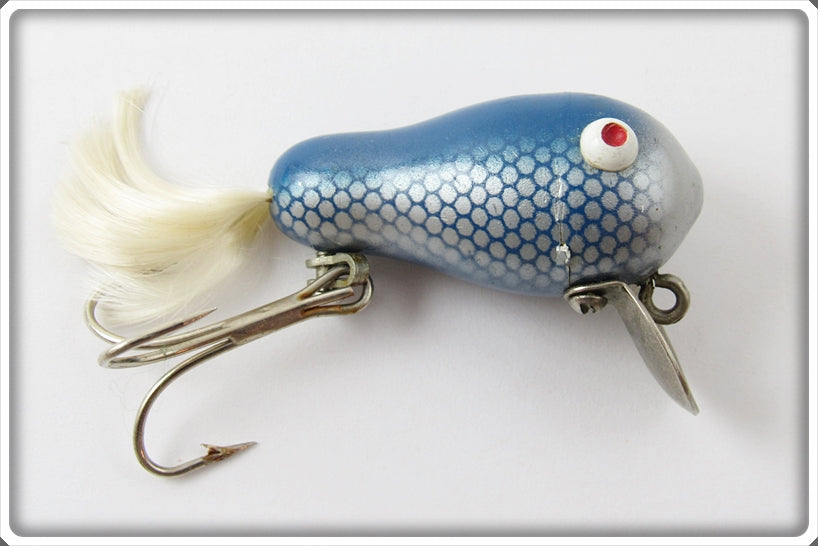 Vintage Bill Crowder Bait Co Blue Silver Scale Do-We-Gee Lure