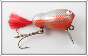 Vintage Bill Crowder Bait Co Red & Silver Scale Wobbling Willy Lure