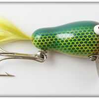 Vintage Bill Crowder Bait Co Green Scale Do-We-Gee Lure