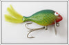 Vintage Bill Crowder Bait Co Green Scale Plastered Minnow Lure
