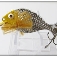 Vintage Bill Crowder Bait Co Yellow Head Flash Minnow Lure