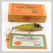 Vintage South Bend Frog Spot Fish Oreno Lure In Box 