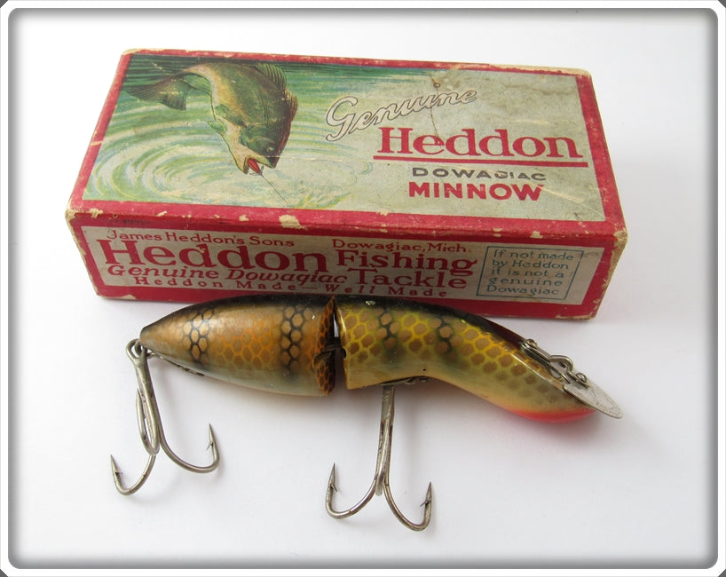 Vintage Heddon Pike Scale Baby Gamefisher Lure In Box 5409M