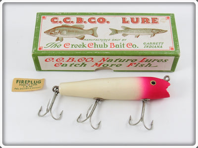 Creek Chub Gantron Red Head White Fireplug Darter 2002 Special In Box